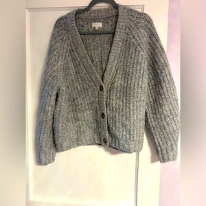 Womens lucky brand grey Cardigan size large NWOT